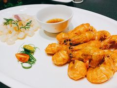 江南元宝虾拼清炒虾仁-望乡楼上海菜(日月光店)
