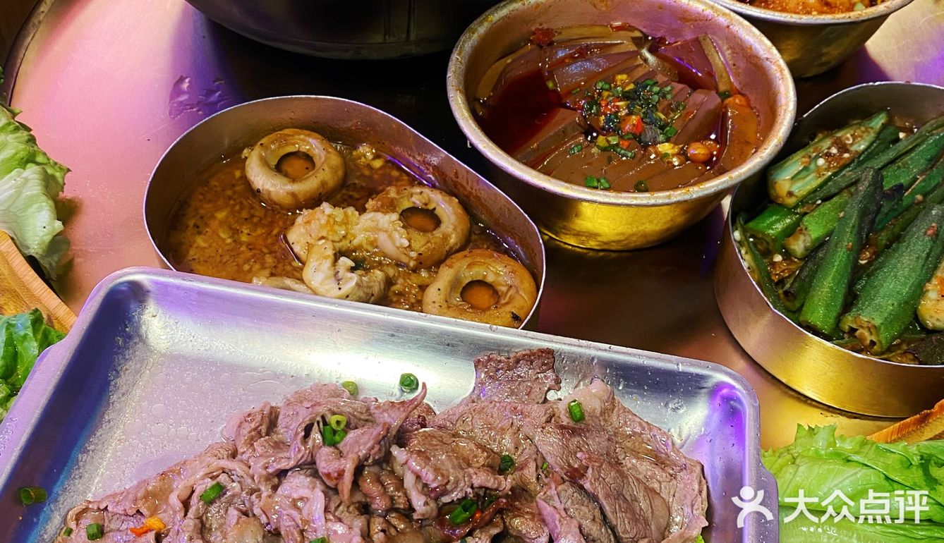 韩国街深夜大排档 360°环绕的海鲜呼啦圈🦐🦞🦀