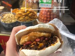 蛋菜夹馍-老马家马蓉蛋菜夹馍·腊牛肉夹馍(回民街店)