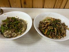 青椒干子肉丝干拌面-高邮面馆(明瓦廊店)