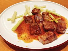 黑椒牛肉粒-临江酒店-中餐厅