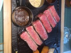 澳洲特拉克拉西冷牛排-蜜桃花开·中西融合菜E&W(南长街店)