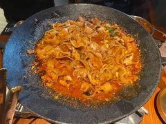 铁板章鱼五花肉-春熙台韩国料理·章鱼肥牛(西丽店)