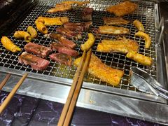 烤五花肉-老号李小肠西昌特色火盆烧烤(江油店)