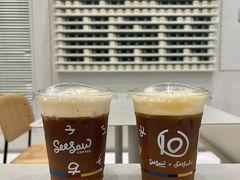 轻云桃桃美式-Seesaw Coffee(武商MALL·武广店)