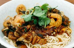 Stir-fried Eel with Shrimp