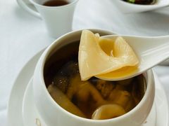 羊肚菌炖花胶筒-广州塔晖粤轩中餐厅