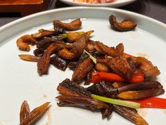 黑鸡枞炒鳗鱼柳-狮王府淮扬菜(夫子庙老门东店)
