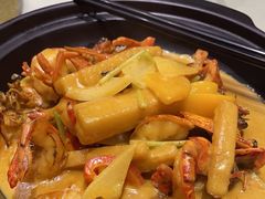 青蟹炒年糕-西湖春天•老字号杭州菜(百汇店)