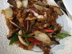 桑巴酱炒鱿鱼须-玖月时尚泰式餐厅