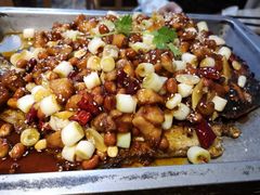宫保鸡丁烤鱼（清江鱼/斤）-锦尚阁烤鱼•天津菜(宣武门胡同店)