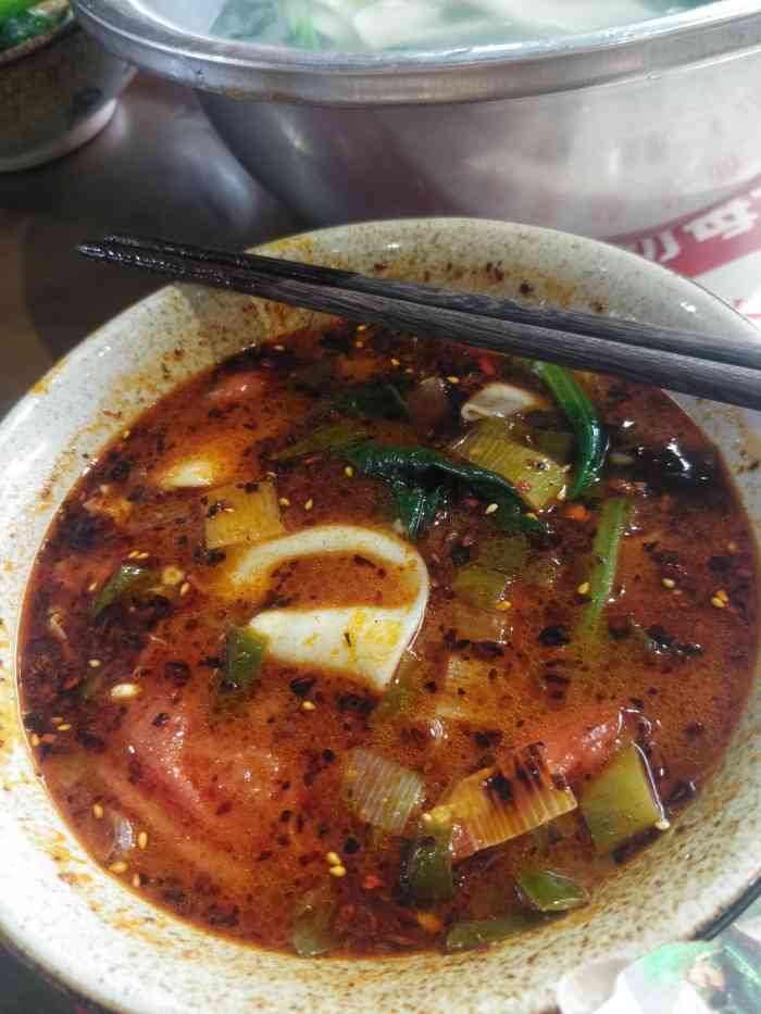 甄珍野菜蘸水面-"杨陵排行第一的蘸水面,生意特别好,但是个.