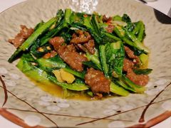 油麦叶炒牛肉-味悦·老字号·赣州菜(厚德总店)