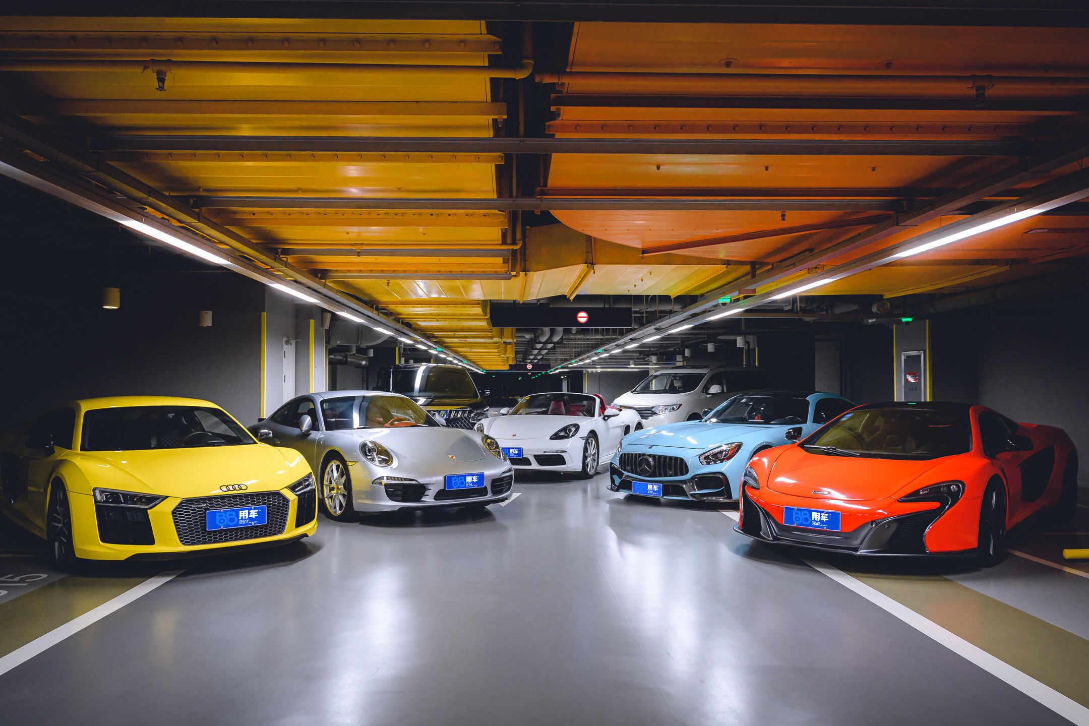 西安豪车地库打卡拍照📷