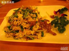 白蘑炒鸡蛋-大清花饺子(山庄店)