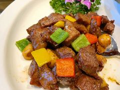 彩椒巴东牛仔粒-万宝海鲜舫(劳动公园店)