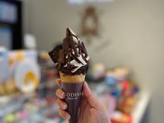 巧克力香草混合甜筒-GODIVA(海岸城店)