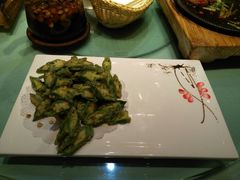 炸秋葵-天厨妙香素食餐厅(清华店)
