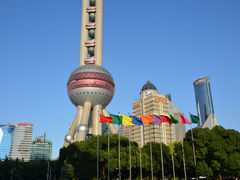 东方滨江大酒店门外东方明珠等建筑3-上海国际会议中心东方滨江大酒店