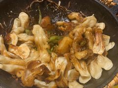 排骨豆角卷子-华盛园卷子王农家菜水库鱼