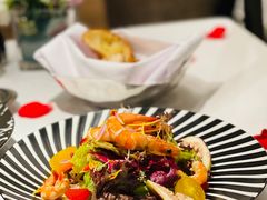 九节虾无花果沙拉百香果油醋汁-燃扒房Steakhouse(皇庭店)