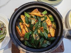 豆酱秋葵炒山药-南拳十三姨·潮汕砂锅粥·粤菜(西单大悦城店)