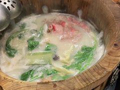 豚骨清汤锅底-鱼遇木桶斑鱼火锅(塔湾店)