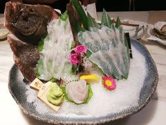 比目鱼活鱼刺身-月下料理(楷林IFC店)