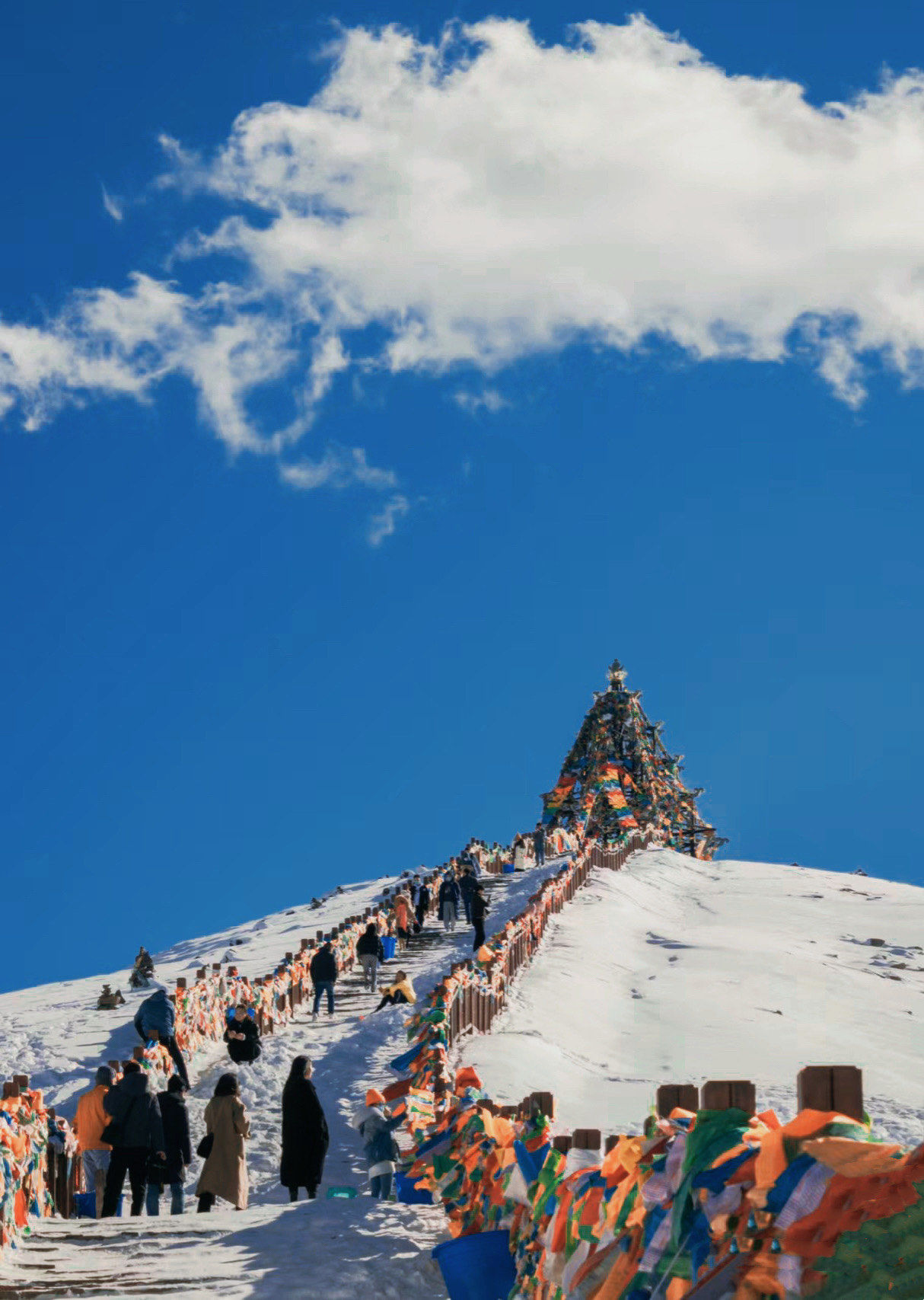 折多山的雪景美得不得了