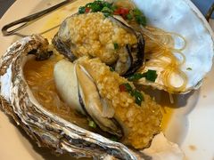 蒜蓉粉丝蒸生蚝-宝轩渔府·老字号海鲜·正宗津菜(水上店)