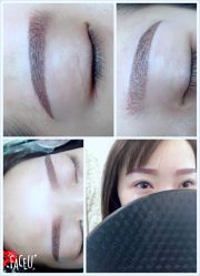 手工打雾 粉黛眉+美瞳线-平萍纹绣韩式半永久定妆