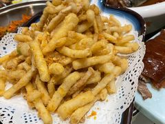 蛋黄肉松白玉菇-大眼锅贴水饺(河东店)