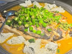 鲜青椒牛蛙哈哈烤鱼-探鱼·鲜青椒爽麻烤鱼(天一广场店)