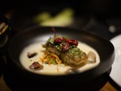 煎海鲈鱼配意大利节瓜面-AZUL by FUEL蓝色·法式酒馆(琶醍店)