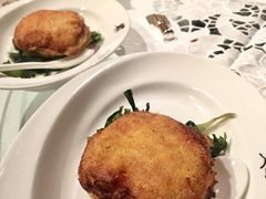 炸釀鲜蟹盖-嘉麟楼