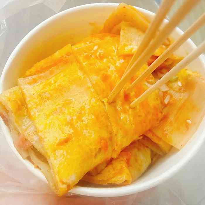 东北鸡西特色烤冷面