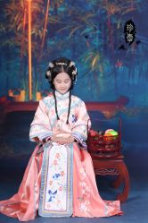 -后宫·古装汉服京剧儿童亲子全家福摄影