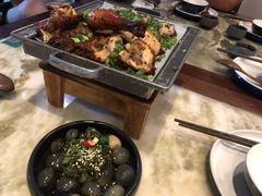 烤肉烤鸡双拼-绿茶餐厅(成都大悦城店)