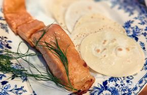 Warm Roasted Smoked Salmon