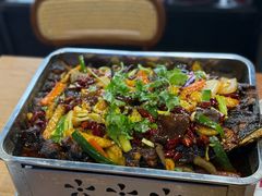 蔬菜烤鱼-干老庆贵州留一手烤鱼·地摊火锅(财经大学店)