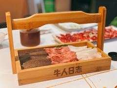 爽脆三拼-牛人日志·鲜牛肉骨汤火锅(万科里瑧店)