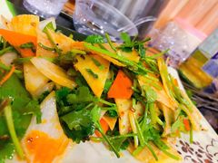 凉拌板筋-延边烧烤铁锅炖(万科店)