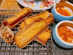 干炸带鱼-老头儿真传-老头儿油爆虾(胜利河美食街店)