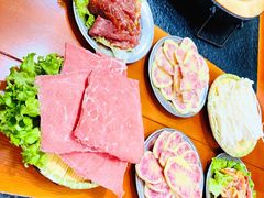 秘制五花肉-老姐石板烧烤+铜炭火锅(总店)