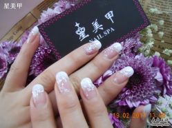 雪花-星美甲
