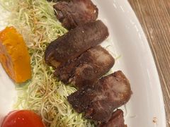 香煎蒙特利咸牛舌配黑椒牛肉糜饭-玛格萝妮比萨屋(四平店)