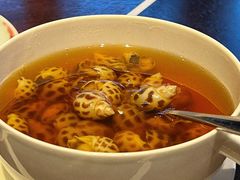 古越陈酿煮花螺-杭州西子湖四季酒店·金沙厅