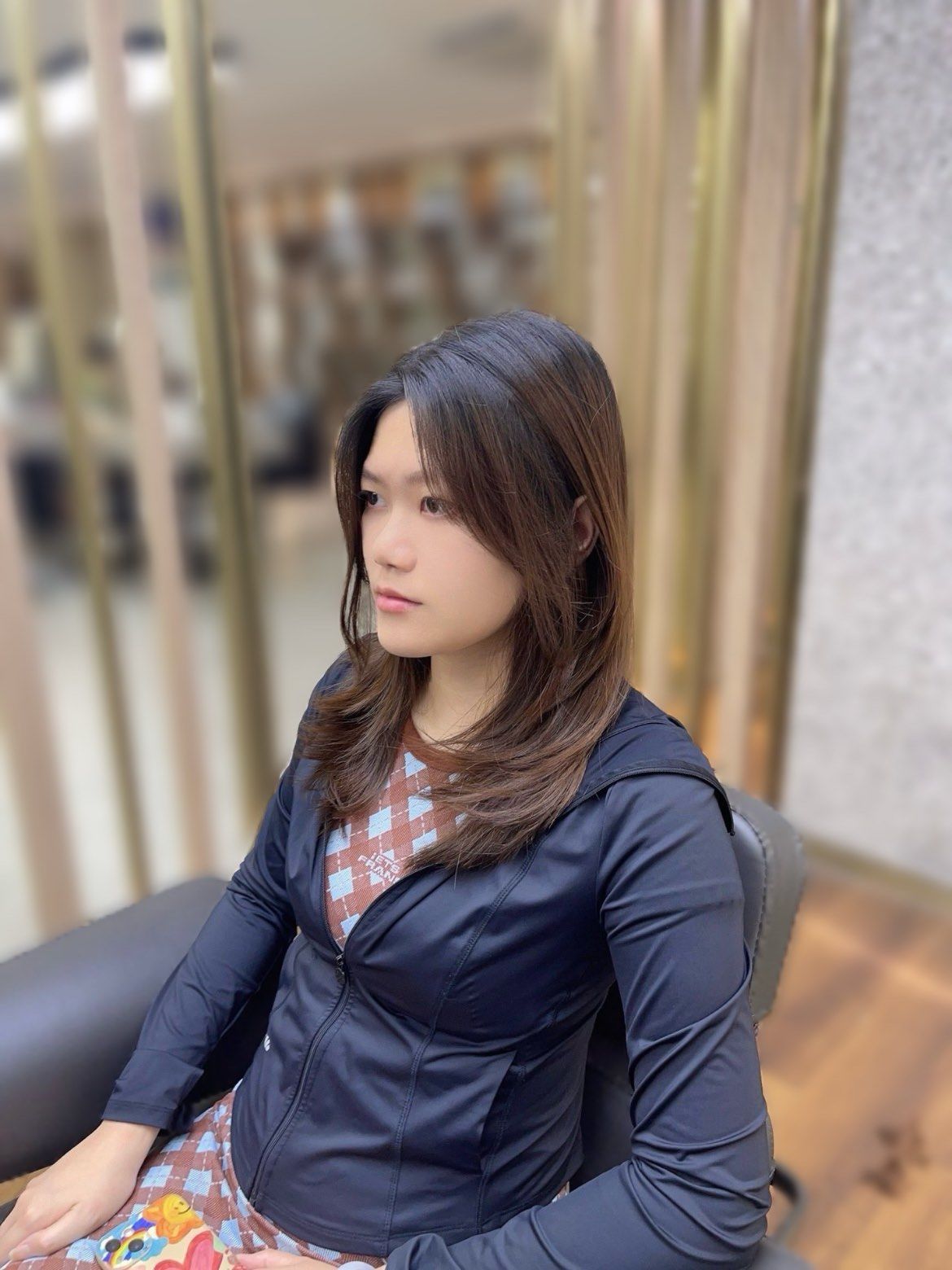 菱形层次感长发发型