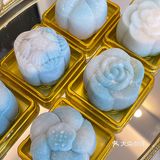 超高颜值青花瓷渐变冰皮月饼l美哭不翻车无需收拾