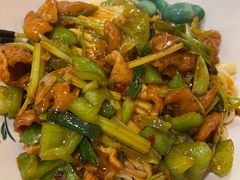双椒鸡杂面-锅儿挑面馆